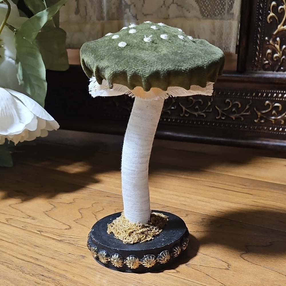 Decorative Green Mushroom Ornament